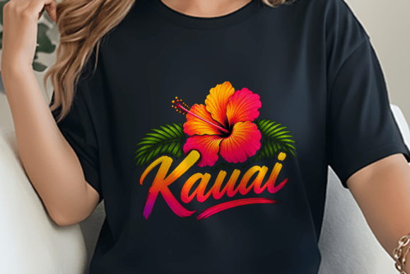 Download Kauai Neon Hibiscus Palm Brush Script PN - Premium Resources